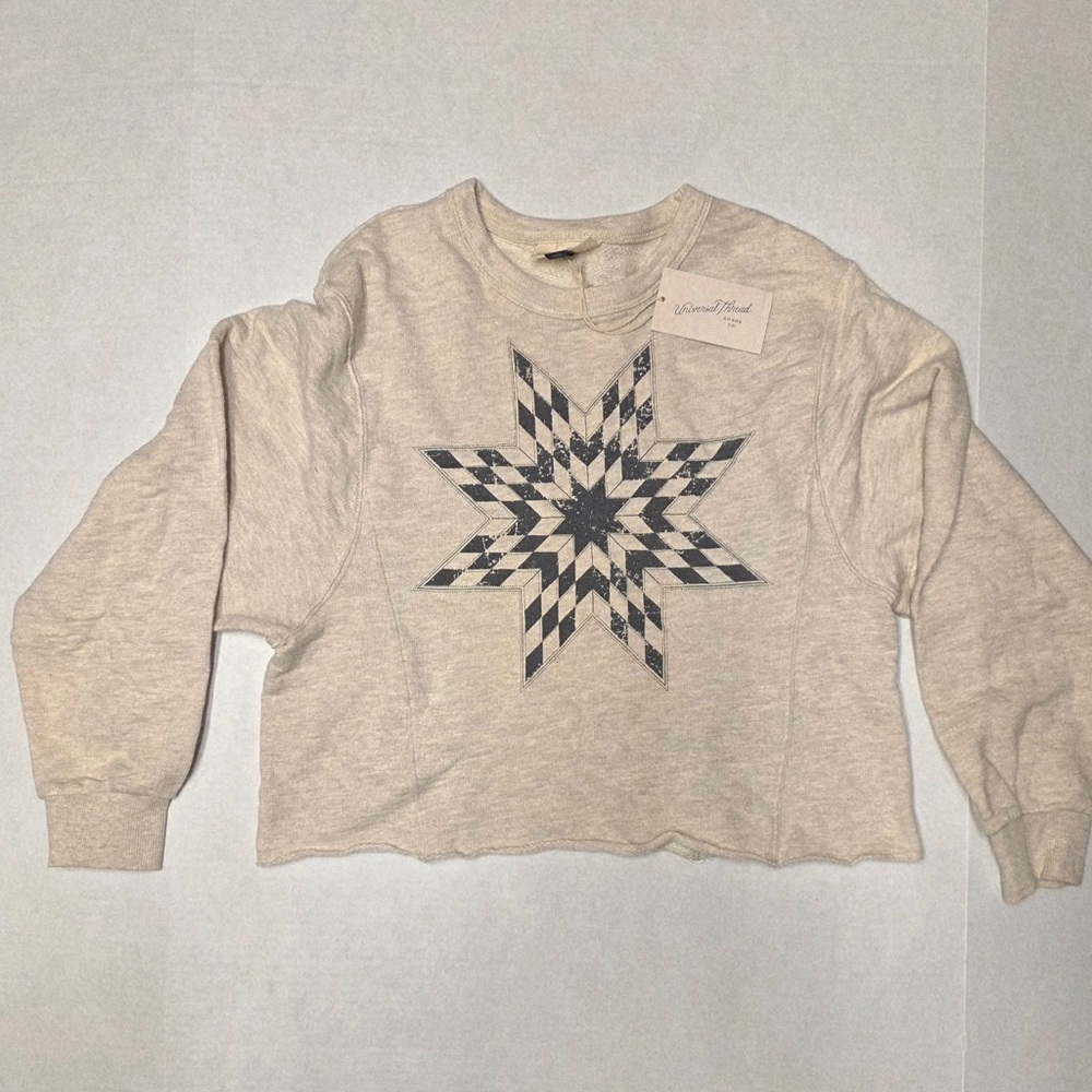 Universal Thread Goods Co. Women’s Size Small Cropped Sweatshirt Top